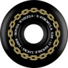 Bones Wheels XF X99 V7 Double-Lock Chain Black / Gold Skateboard Wheels - 54mm 99a (Set of 4)