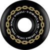 Bones Wheels XF X99 V7 Double-Lock Black / Gold Skateboard Wheels - 54mm 99a (Set of 4)