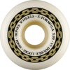 Bones Wheels XF X99 V7 Double-Lock Chain White / Silver Skateboard Wheels - 58mm 99a (Set of 4)