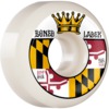 Bones Wheels Bucky Lasek SPF P5 State Crest White Skateboard Wheels - 56mm 84b (Set of 4)
