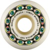 Bones Wheels Torey Pudwill XF V2 Frying Eyes Natural Skateboard Wheels - 53mm 97a (Set of 4)