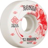 Bones Wheels TJ Rogers STF V3 Whirling Specters White Skateboard Wheels - 52mm 103a (Set of 4)