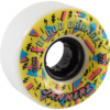 Blood Orange Jammers White / Yellow Skateboard Wheels - 60mm 82a (Set of 4)