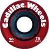 Cadillac Wheels Original Red Skateboard Wheels - 56mm 78a (Set of 4)
