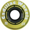 Cadillac Wheels Original Yellow Skateboard Wheels - 56mm 78a (Set of 4)