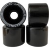 Cadillac Wheels Juniors Black Skateboard Wheels - 58mm 78a (Set of 4)