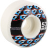 Consolidated Skateboards Cracked Cube White Skateboard Wheels - 53mm 99a (Set of 4)