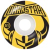 Darkstar Skateboards Divide White / Mustard Skateboard Wheels - 51mm 99a (Set of 4)