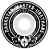 Darkstar Skateboards Responder White / Silver Skateboard Wheels - 53mm 99a (Set of 4)