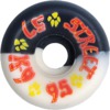 Dogtown Skateboards K-9 80's Street Black / White Split Skateboard Wheels - 57mm 95a (Set of 4)