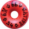 Dogtown Skateboards K-9 Rallys Cherry Bomb Red Skateboard Wheels - 54mm 99a (Set of 4)