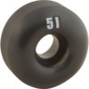 Essentials Skateboard Components Black Skateboard Wheels - 51mm 99a (Set of 4)