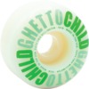 Ghetto Child Classic Logo White / Green Skateboard Wheels - 52mm 99a (Set of 4)