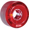 Globe Skateboards Bruiser Clear Red Skateboard Wheels - 62mm 83a (Set of 4)