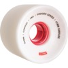 Globe Skateboards Conical White / Red Skateboard Wheels - 65mm 83a (Set of 4)