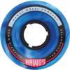 Hawgs Wheels Chubby Hawg Blue / White Swirl Skateboard Wheels - 60mm 78a (Set of 4)