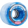 Hawgs Wheels Fattie Blue Swirl Skateboard Wheels - 63mm 78a (Set of 4)