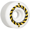 Hazard Wheels CP Formula Hazard Sign Radial White Skateboard Wheels - 52mm 101a (Set of 4)
