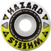 Hazard Wheels CP Formula Radial Melt White / Yellow Skateboard Wheels - 51mm 101a (Set of 4)