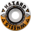 Hazard Wheels CP Formula Radial Melt White / Orange Skateboard Wheels - 53mm 101a (Set of 4)