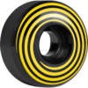 Hazard Wheels CP Formula Swirl Logo Radial Black Skateboard Wheels - 53mm 101a (Set of 4)