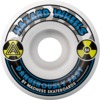 Hazard Wheels CS Formula Conical Alarm White / Blue Skateboard Wheels - 56mm 101a (Set of 4)