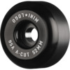 Mini Logo Skateboards A-Cut Hybrid Black Skateboard Wheels - 52mm 95a (Set of 4)