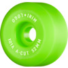 Mini Logo Skateboards A-Cut Green Skateboard Wheels - 52mm 101a (Set of 4)