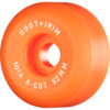 Mini Logo Skateboards A-Cut Orange Skateboard Wheels - 52mm 101a (Set of 4)