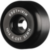 Mini Logo Skateboards A-Cut Black Skateboard Wheels - 53mm 101a (Set of 4)