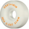 Mini Logo Skateboards C-Cut White Skateboard Wheels - 51mm 101a (Set of 4)