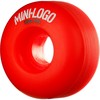 Mini Logo Skateboards C-Cut Red Skateboard Wheels - 52mm 101a (Set of 4)