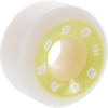 Momentum Wheels V2 Spiral White / Yellow Skateboard Wheels - 50mm 101a (Set of 4)