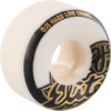 OJ Wheels Elite Hardline White w/ Gold / Black Skateboard Wheels - 54mm 99a (Set of 4)