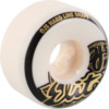 OJ Wheels Elite Hardline White w/ Gold / Black Skateboard Wheels - 55mm 99a (Set of 4)