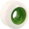Powerflex Skateboards Rock Candy White / Clear Green Skateboard Wheels - 54mm 84b (Set of 4)