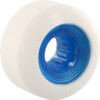 Powerflex Skateboards Rock Candy White / Clear Blue Skateboard Wheels - 56mm 84b (Set of 4)