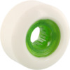 Powerflex Skateboards Rock Candy White / Clear Green Skateboard Wheels - 58mm 84b (Set of 4)