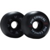 Pig Wheels Conical Black Skateboard Wheels - 53mm 99a (Set of 4)