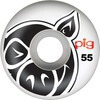 Pig Wheels Pig Head Natural Skateboard Wheels - 55mm 101a (Set of 4)