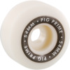 Pig Wheels Prime Urethane White Skateboard Wheels - 54mm 103a (Set of 4)