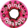 Pink Wheels Polka Dots Pink Skateboard Wheels - 62mm 96a (Set of 4)