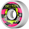 Powell Peralta Park Ripper II White / Pink / Yellow Skateboard Wheels - 58mm 104a (Set of 4)