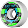 Powell Peralta Park Ripper II White / Green / Blue Skateboard Wheels - 60mm 104a (Set of 4)