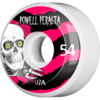 Powell Peralta Ripper White / Black / Red Skateboard Wheels - 54mm 97a (Set of 4)