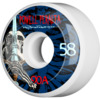 Powell Peralta Ray Rodriguez Skull & Sword White Skateboard Wheels - 58mm 90a (Set of 4)