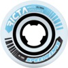 Ricta Wheels Speedrings Slim White / Blue Skateboard Wheels - 51mm 99a (Set of 4)