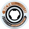 Ricta Wheels Speedrings Wide White / Bronze Skateboard Wheels - 54mm 99a (Set of 4)