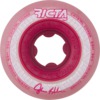 Ricta Wheels John Shanahan Crystal Cores Clear Metallic Red Skateboard Wheels - 53mm 95a (Set of 4)