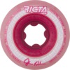 Ricta Wheels John Shanahan Crystal Cores Clear Red Skateboard Wheels - 53mm 95a (Set of 4)